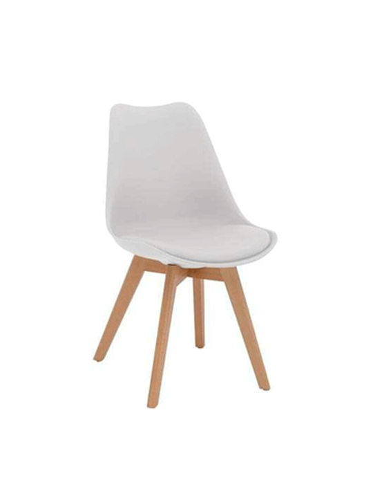 Elsa Dining Room Polypropylene Chair White 47x56.6x82cm