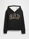 Kids Sweatshirt Cardigan Fur with Hood True Black