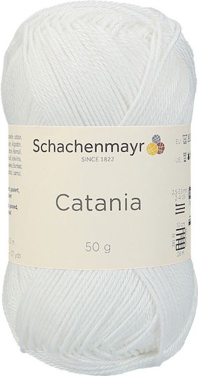 Schachenmayr Catania Βαμβακερό Λευκό 125m
