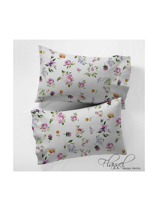Isadore Lorraine Pillowcase Set Happy-flower-pink 50x70cm.