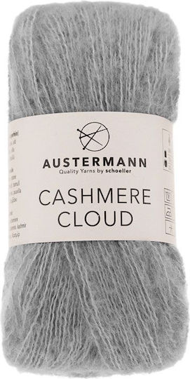 Casmir Fir De Tricotat Din Lână Superfin 180m 25g Cashmere Cloud 06 Argintiu