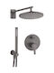 Deante Built-in Mixer, Hand Shower & Shower Head Set for Shower Bronze 5908212096604
