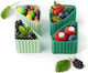 Lekkabox Bento Cups 4 Set Lekkabox Triangle Cups Forest