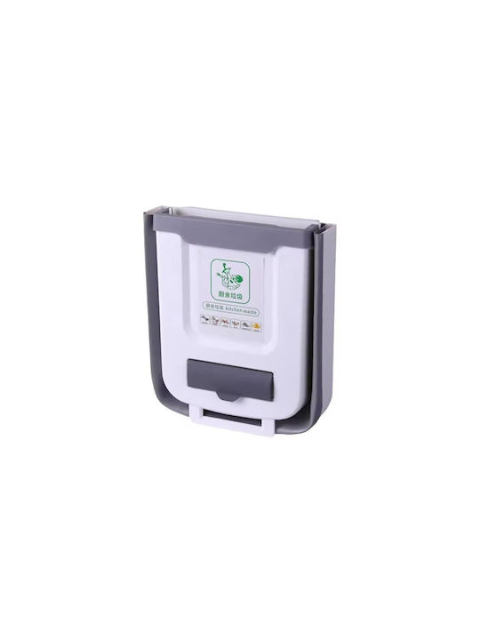 Waste Bin for Cabinet Plastic Grey 10lt