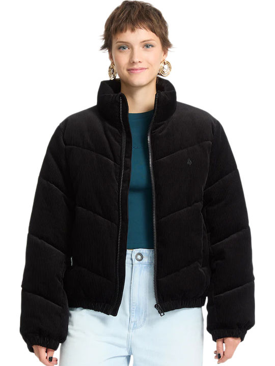 Cord'n Stone Women's Short Lifestyle Jacket for Winter Black