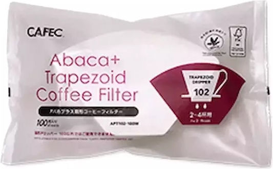 Cafec Abaca+ 100 Филтри за кафе-чай Кафяв Хартия