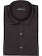 Long-sleeved Cotton Shirt Black