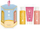 Foxy Bath & Body Set Tropical Fruit Skin Care Set for Moisturizing & Body Cleaning 3pcs