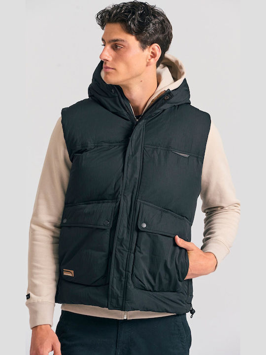 Sleeveless Jacket Puffer Black