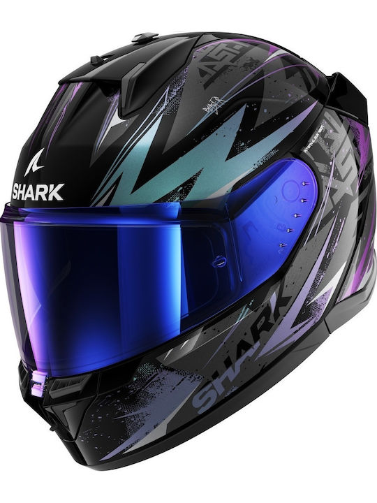 Shark D-Skwal 3 Blast-R Gloss Violet Motorcycle...