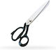Professional Tailoring Scissors Thick Fabrics Silver Carbon Steel Blades 30.5 Cm Length Lacquered Handles Omnia Line Premax