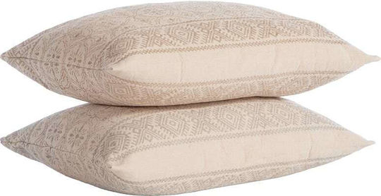 Nef-Nef Homeware Μαξιλάρι Καναπέ Jeneria από 100% Βαμβάκι Beige 40x45εκ.