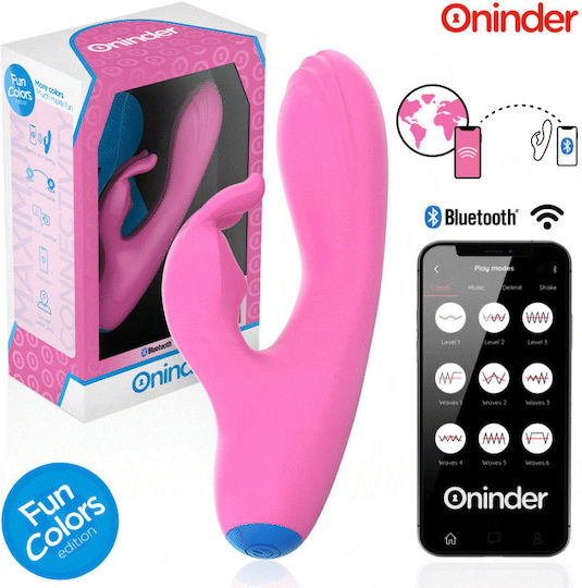 Oninder Cute Vibrator Rabbit with Remote Control 3cm Pink