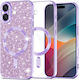 Techsuit Luxury Umschlag Rückseite Lila (iPhone...