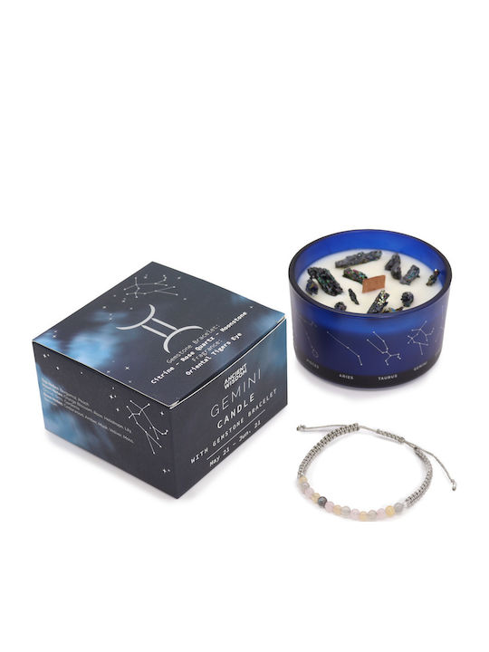 Brățară Zodiac Lumânare Cristal Cu Pietre Prețioase Gemeni Brățară Zodiac Lumânare Cristal Cu Pietre Prețioase Gemeni