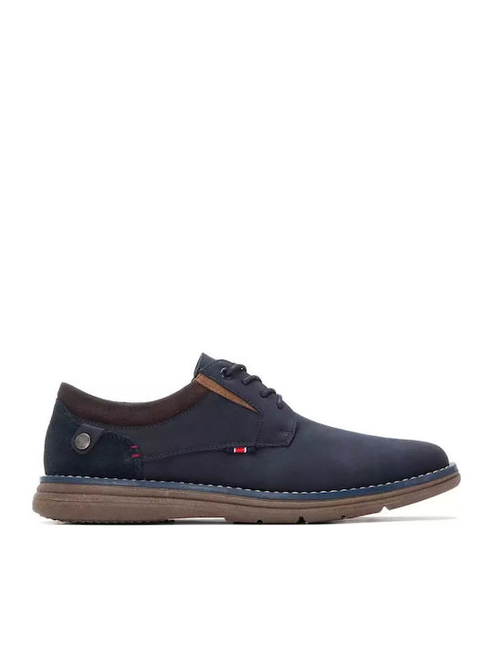 Refresh Men's Synthetic Leather Casual Shoes Blue