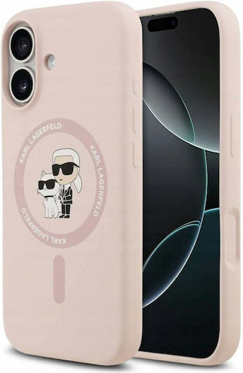Karl Lagerfeld Karl&choupette Umschlag Rückseite Silikon / Kunststoff Rosa (iPhone 17)