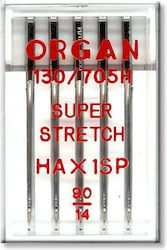 Set 5 Organ Super Stretch Needle Fineness 90 Needle System 130/705h