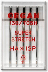 Set 5 Organ Super Stretch Needle Fineness 75 Needle System 130/705h
