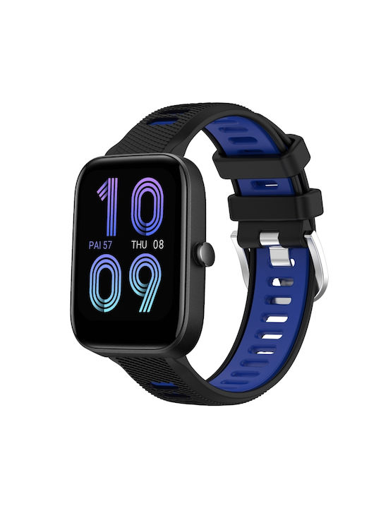 Λουράκι Σιλικόνης Μαύρο (Amazfit Bip 3 / Bip 3 Pro)