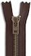 YKK Brown Metal Zipper Sewing Supply 23cm