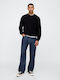 Men's Jeans Pants with Relaxed Fit Dark Wash