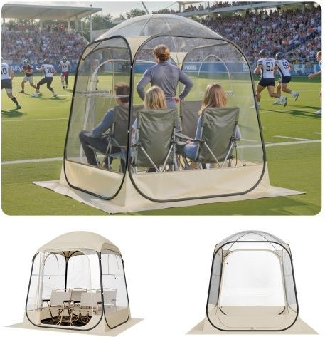 Vevor Winter Camping Tent Pop Up Transparent 160x160x182cm