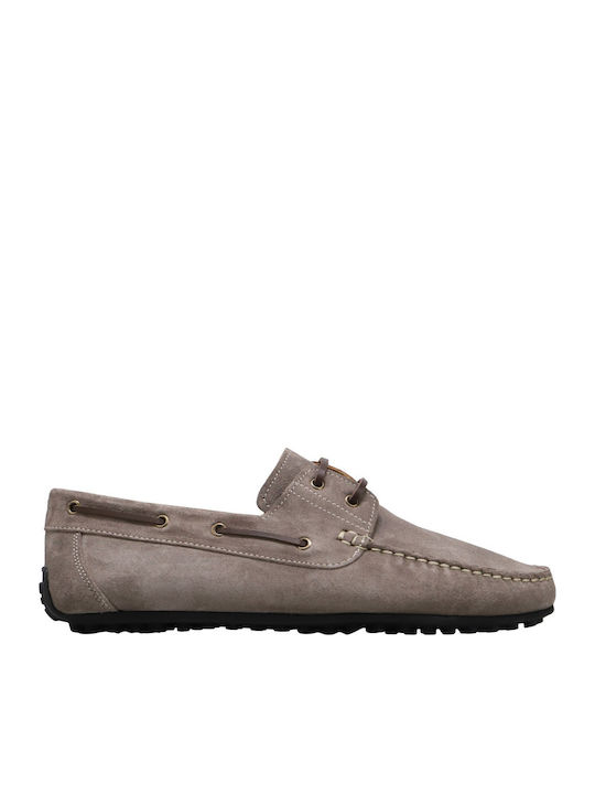 Kalogirou Men's Suede Loafers Brown