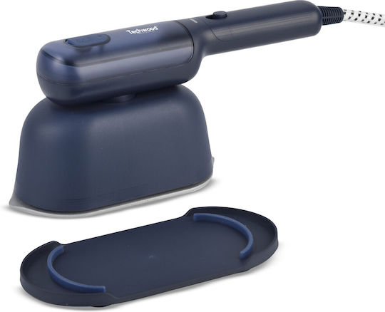 Techwood Aparat de călcat cu abur pentru haine de Mână 1200W cu rezervor 110ml Albastru