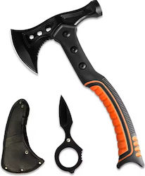 Multifunctional Camping Axe Hammer Throwing Knife Stainless Steel Rubber Handle 33.5 Cm