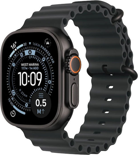 Apple Watch Ultra 3 Titan 49mm Wasserdicht mit eSIM und Pulsmesser (Black Titanium Case with Black Ocean Band) | Skroutz Germany Apple Watch Ultra 3 Titan 49mm Wasserdicht mit eSIM und Pulsmesser (Black Titanium Case with Black Ocean Band) | Skroutz Germany