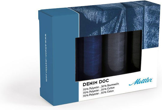 Denim Dark Thread Kit 4 Pieces Mettler
