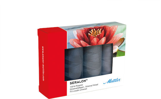 Seralon Set De Cusut 4 Piese Fir De Cusut Gri Mettler