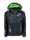 Winter Jacke Softshell Wasserdicht und Winddicht Navy Green