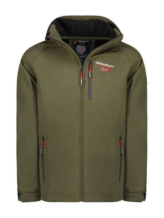 Χειμωνιάτικο Μπουφάν Softshell Αδιάβροχο και Αντιανεμικό Kaki