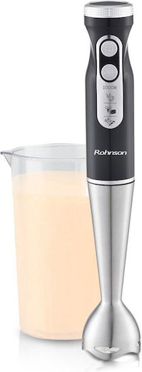 Rohnson Hand Blender With Inox Rod 1000W Black