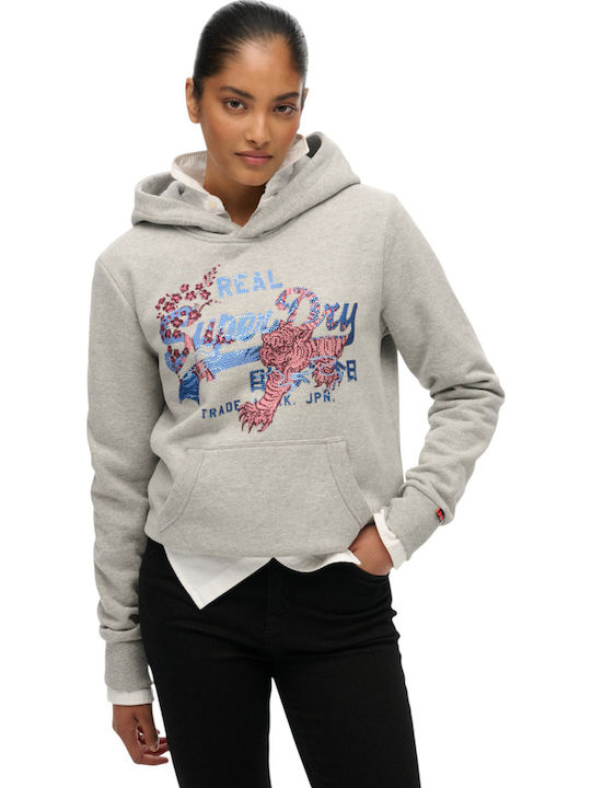 W Ovin Women's Sweatshirt Hooded Grey