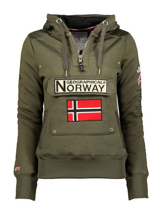 Geographical Norway Gymclass Kaki with Hood