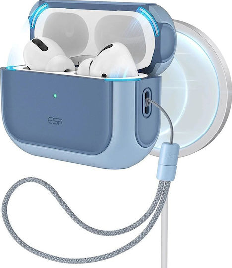 ESR Orbit Hybrid Halolock Case Plastic / Silicone Powder Blue for Apple AirPods Pro 3