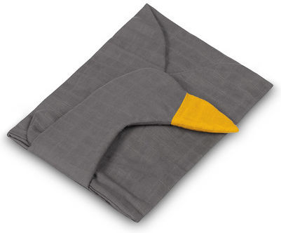 Sensillo Hooded Baby Bath Towel Gray