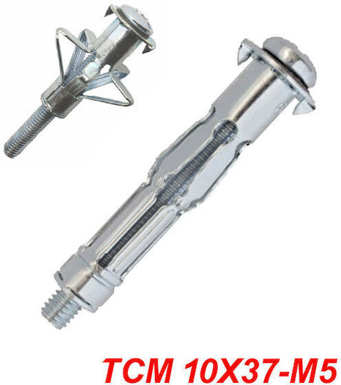 Friulsider Tmc 10x37-m5 Μεταλλικό Βύσμα Γυψοσανίδας Αρθρωτά Βίδα