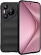 Umschlag Rückseite Silikon Schwarz (Huawei Pura 70)
