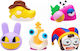 Just Toys Squishy Αφρώδες Πολύχρωμο (Διάφορα Σχέδια) 1τμχ