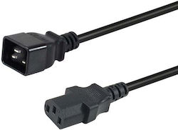 Equip IEC C20 - IEC C13 Cable 1.8m Μαύρο 112140