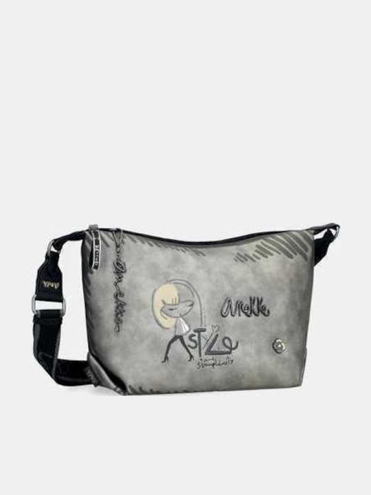 Nature Women's Messenger Bag Grey / Black