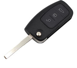 Carcasă cheie auto cu lamă Pliabil cu 3 butoane Tip pentru Ford