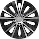 AMiO Car Hubcap Set 14" 4pcs Silver