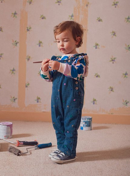 Dpam Baby Bodysuit Long-Sleeved Blue 25WG09N1CBL