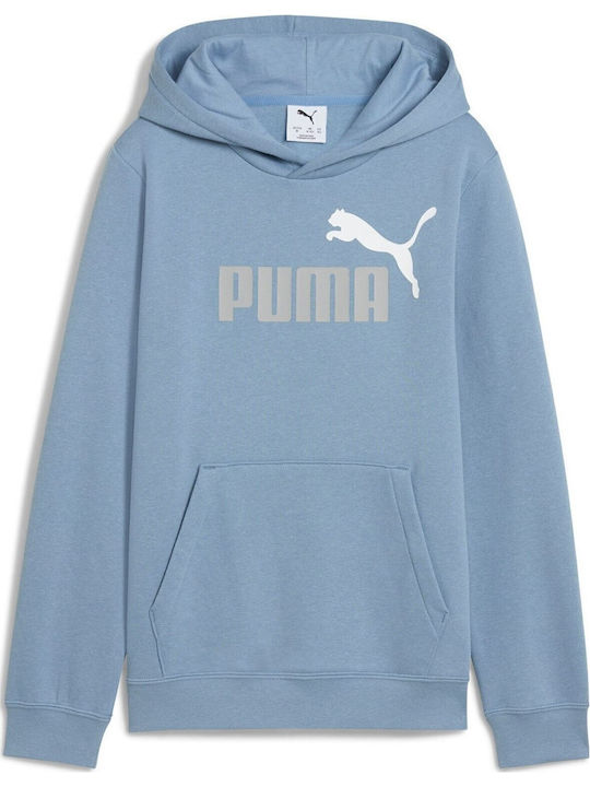 PUMA Kids Sweatshirt with Hood Light Blue