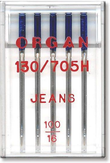 5 Organ Jeans Needles Needle Fineness 100 System Ac 130/705